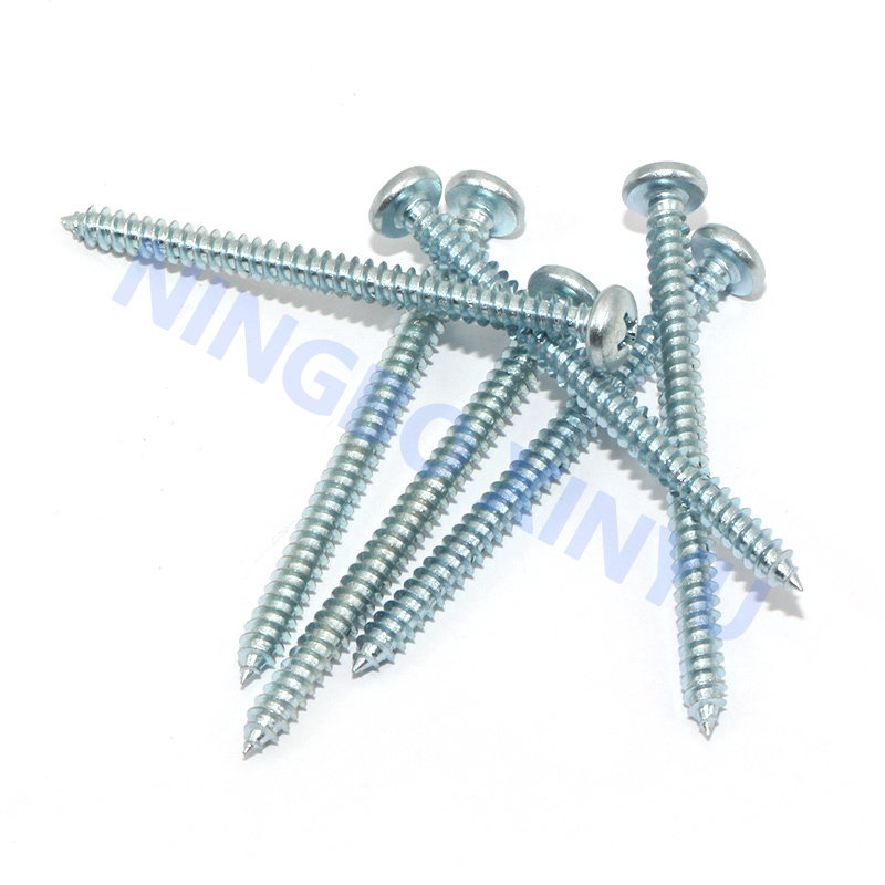 Chipboard screw  white zinc plated