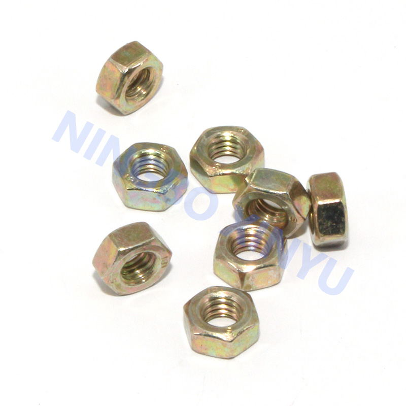 hex nut  yellow zinc plated