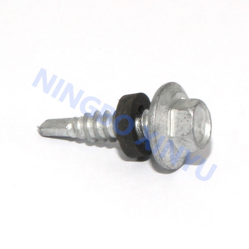 Hex washers self driling screw with PVC washers